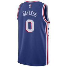 Load image into Gallery viewer, 0 - Men&#39;s Nike Jerryd Bayless Royal Philadelphia 76ers Swingman Sponsor Patch Jersey - Icon Edition - Royal