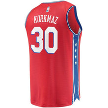 Load image into Gallery viewer, 30 - Men's Fanatics Branded Furkan Korkmaz Red Philadelphia 76ers Fast Break Replica Player Jersey - Statement Edition - Red