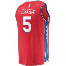 Load image into Gallery viewer, 5 - Men's Fanatics Branded Amir Johnson Red Philadelphia 76ers Fast Break Replica Player Jersey - Statement Edition - Red