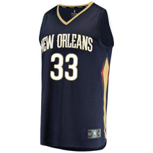 Load image into Gallery viewer, 33 - Men's Fanatics Branded Garlon Green Navy New Orleans Pelicans Fast Break Replica Jersey – Icon Edition - Navy