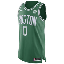 Load image into Gallery viewer, 0 - Men&#39;s Nike Jayson Tatum Green Boston Celtics Authentic Sponsor Patch Jersey – Icon Edition - Green