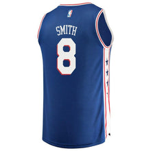 Load image into Gallery viewer, 8 - Men's Fanatics Branded Zhaire Smith Royal Philadelphia 76ers 2018 NBA Draft First Round Pick Fast Break Replica Jersey – Icon Edition - Royal
