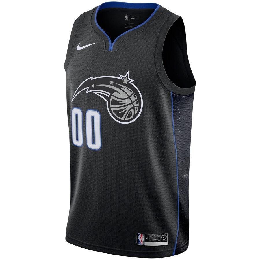 00 - Men's Nike Aaron Gordon Black Orlando Magic City Edition Swingman Jersey  - Black