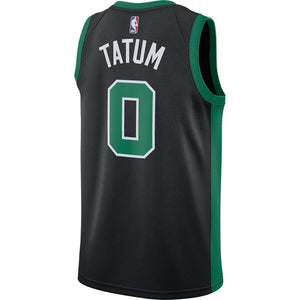 0 - Men's Nike Jayson Tatum Black Boston Celtics Replica Swingman Jersey - Statement Edition - Black