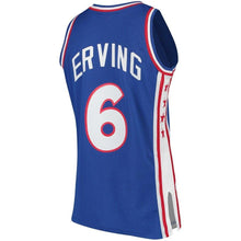 Load image into Gallery viewer, 6 - Men's Mitchell &amp; Ness Julius Erving Royal Philadelphia 76ers Hardwood Classics Swingman Jersey - Royal