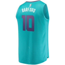 Load image into Gallery viewer, 10 - Men's Fanatics Branded Jaylen Barford Teal Charlotte Hornets Fast Break Replica Jersey – Icon Edition  - Aqua